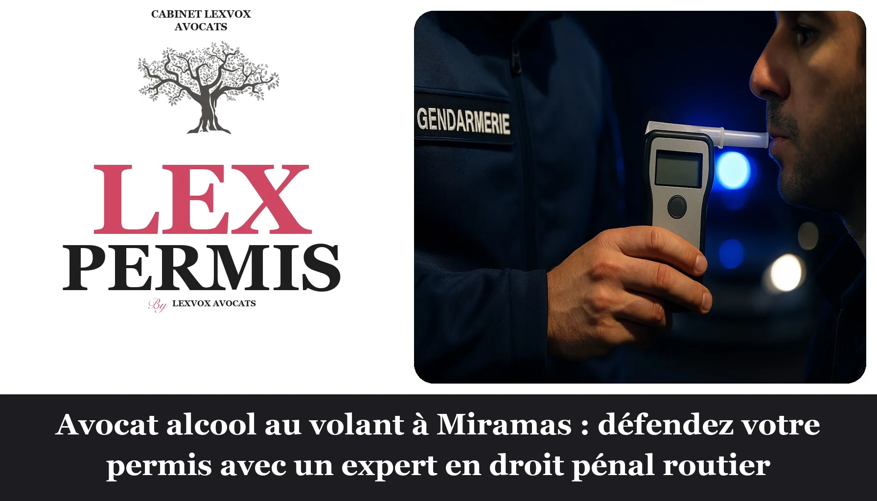 Avocat alcool au volant à Miramas : défendez votre permis avec un expert en droit pénal routier
