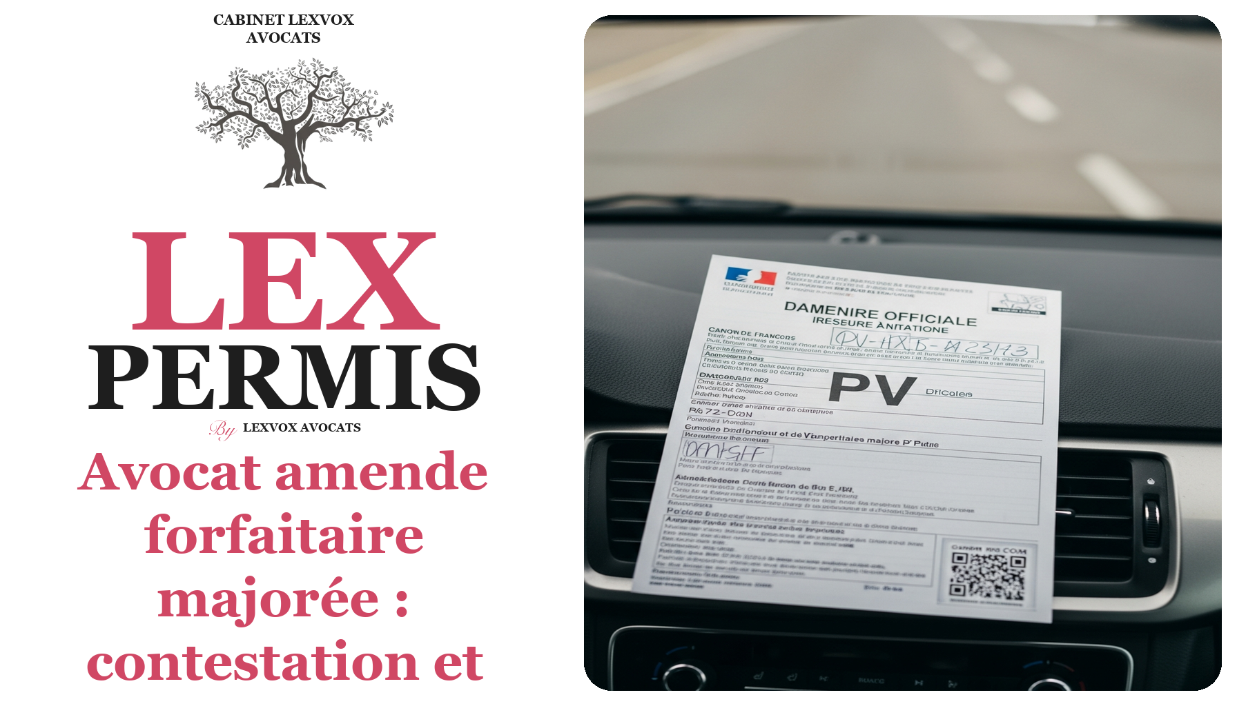 Avocat amende forfaitaire majorée : contestation et défense des délais en France