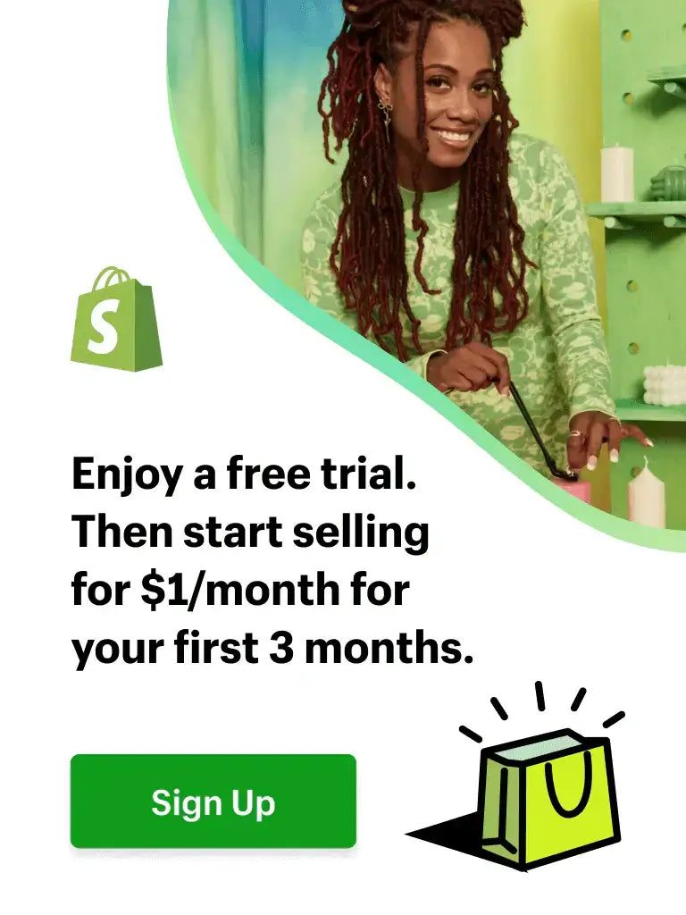 Shopify $1 for 3 Months Offer Banner
