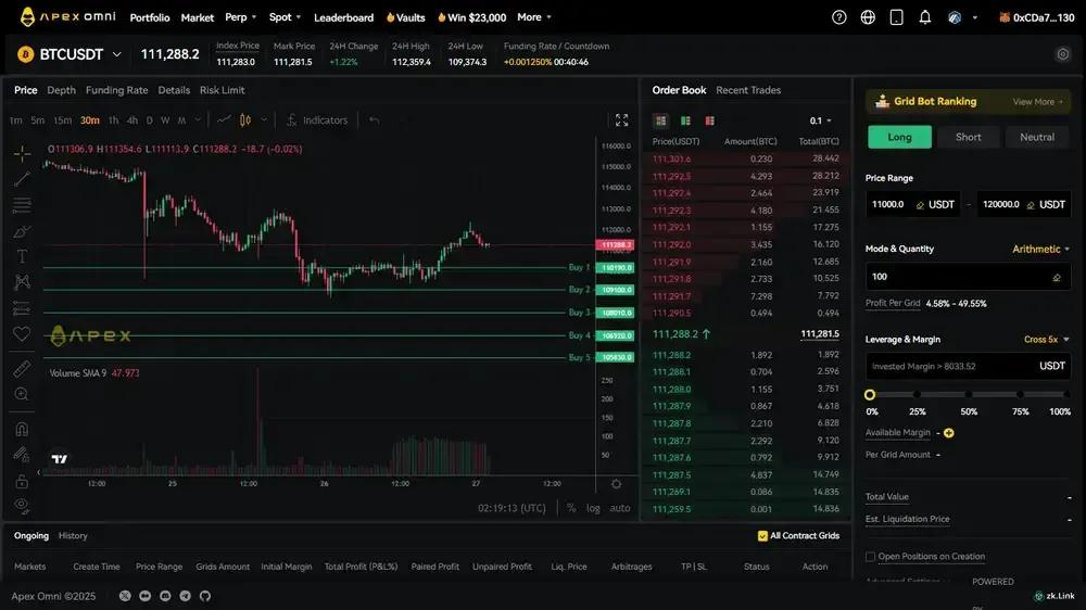 ApeX Omni Grid Bot