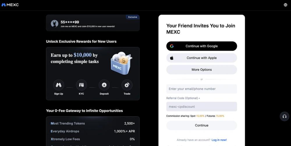 Use the MEXC Referral Code