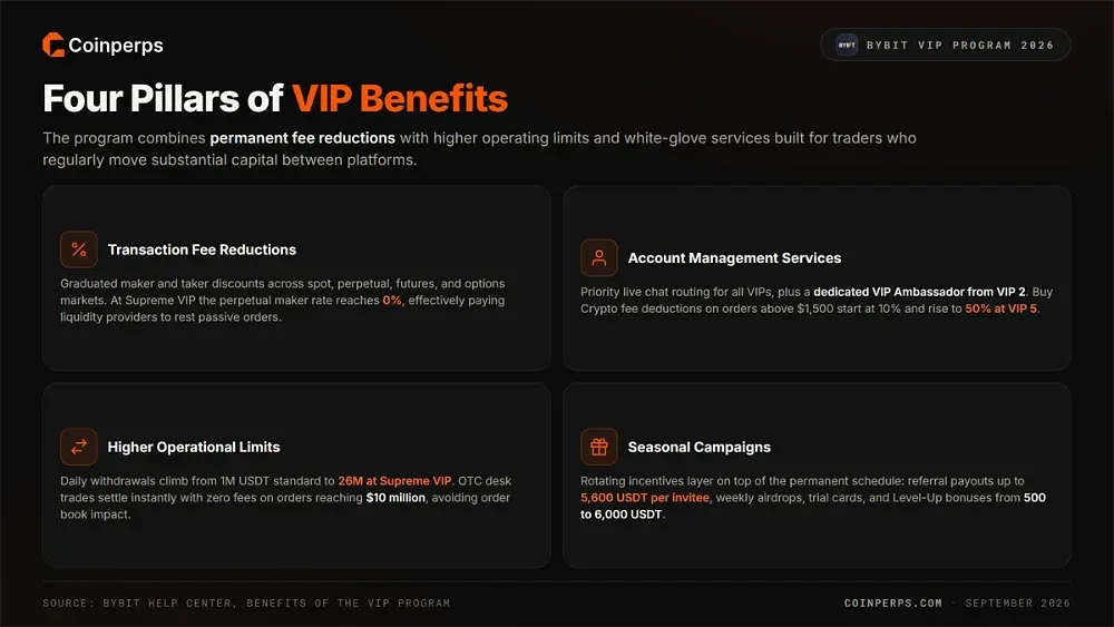 Bybit VIP Program Benefits