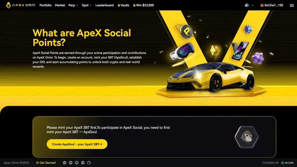 ApeX Social Points