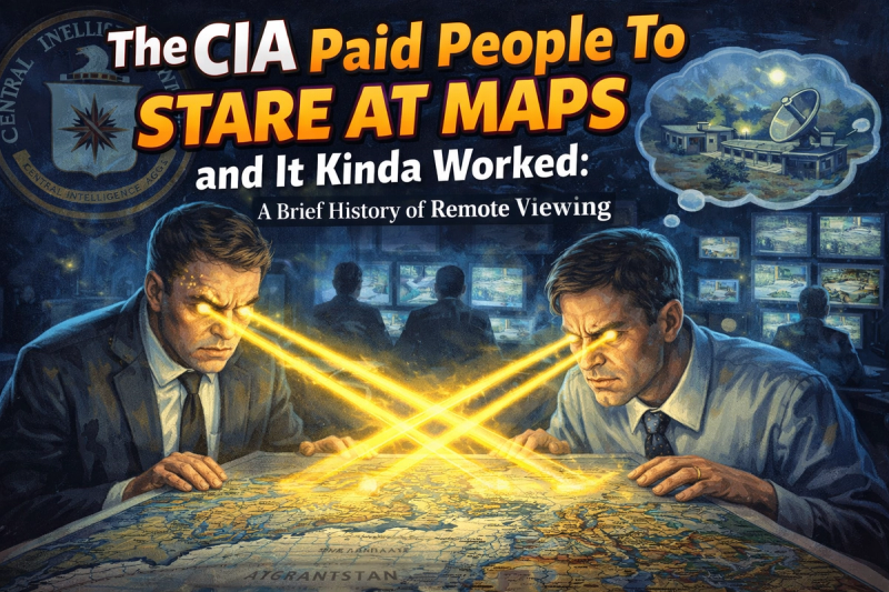 The CIA Paid People to Stare at Maps and It Kind of Worked: A Brief History of Remote Viewing