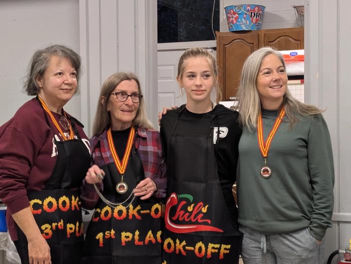 Left to Right, 3rd, 1st, and 2nd place winners.