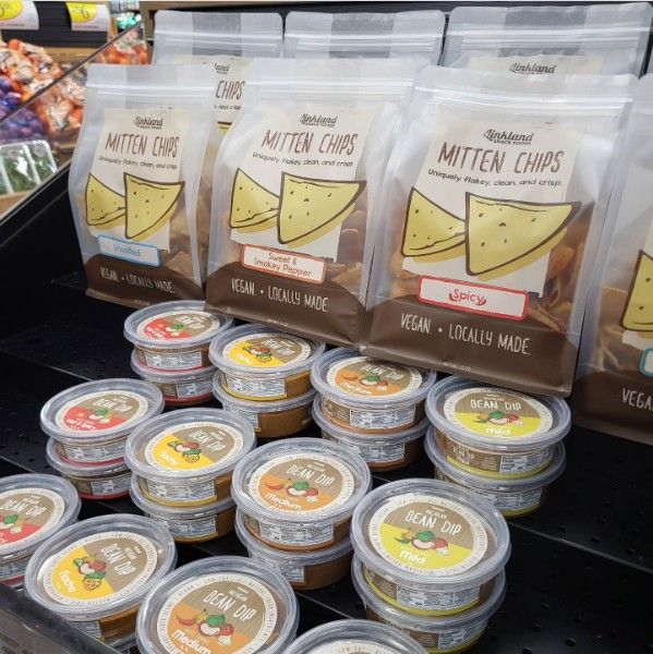 New Location! Come get some Mitten Chips and Michigan Bean Dips at Hardings in Richland.