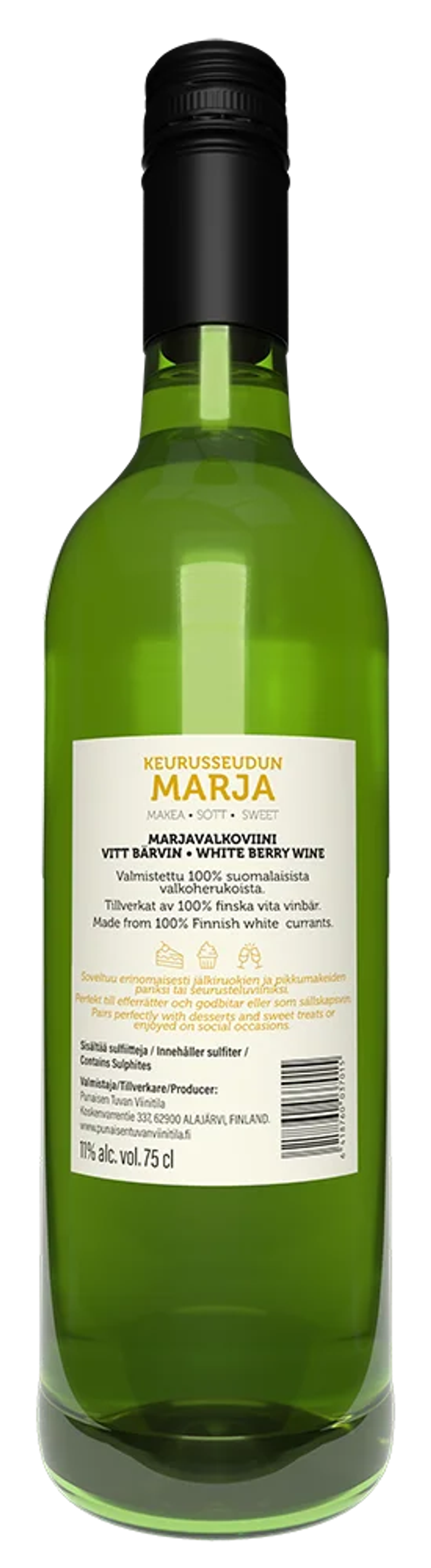 Keurusseudun Marja – takaetiketti