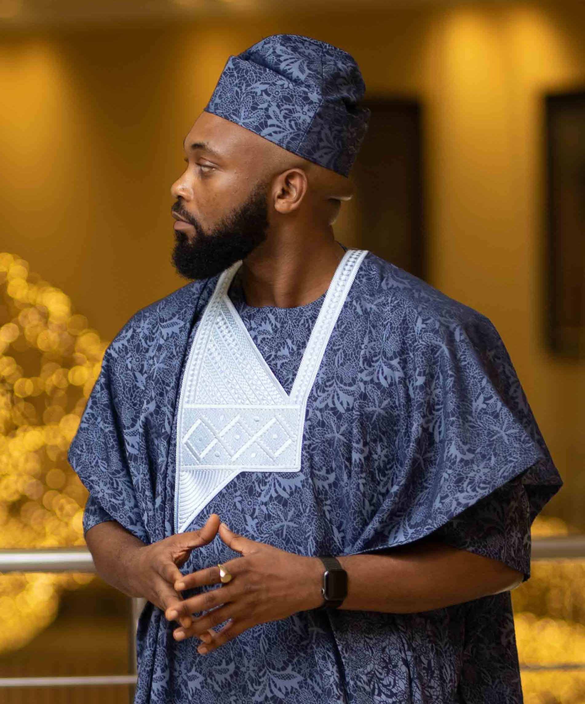 Golden Heritage Luxurious Agbada Couture