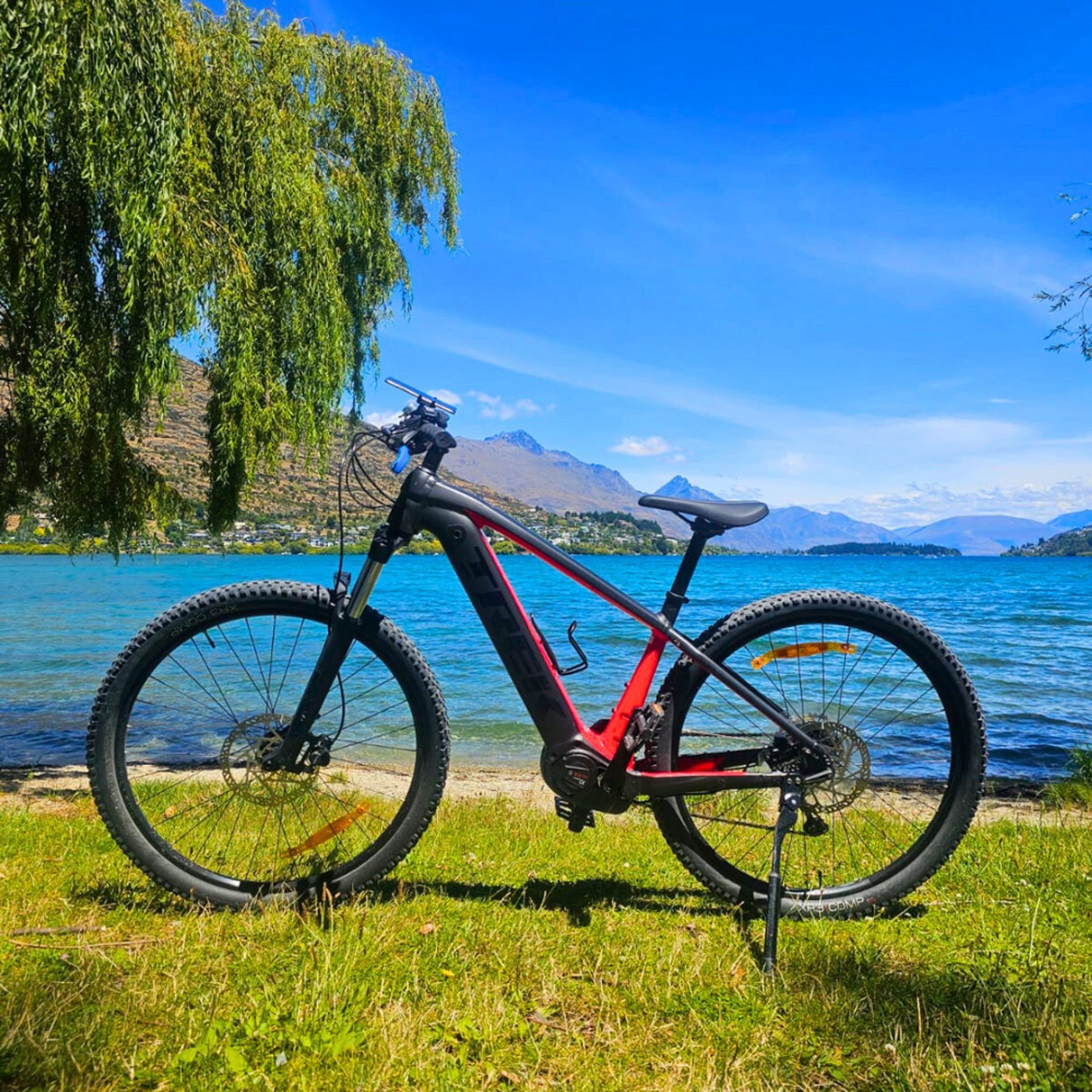 Going Blue Hired eBike, Frankton Beach Queenstown