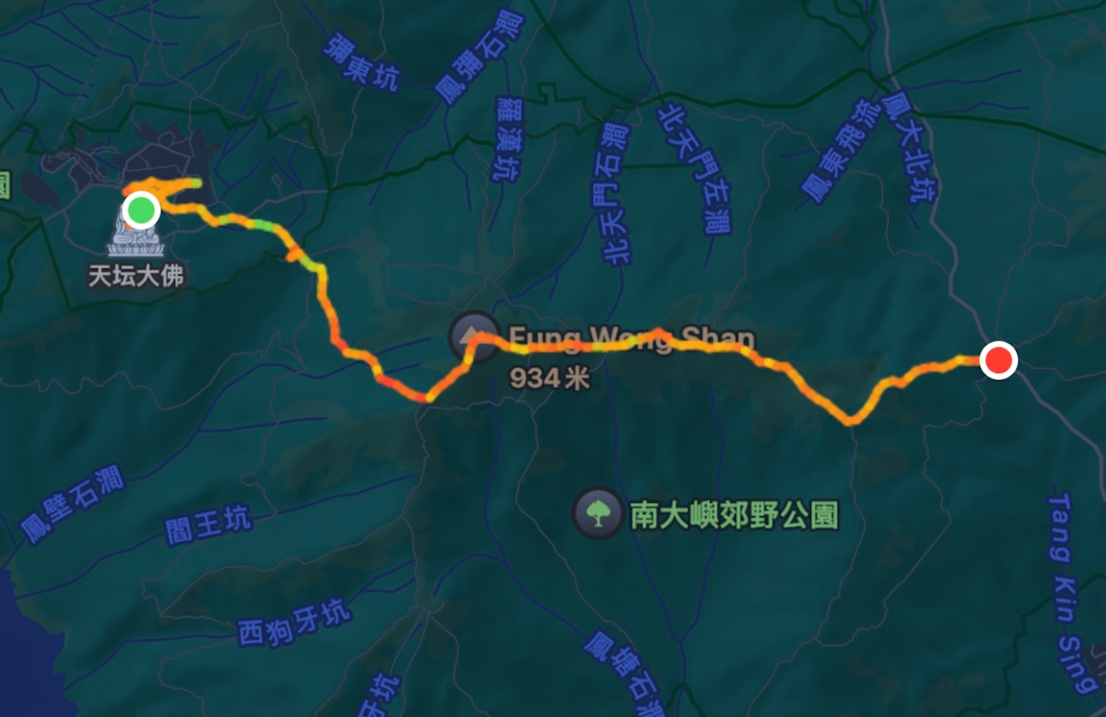 徒步轨迹