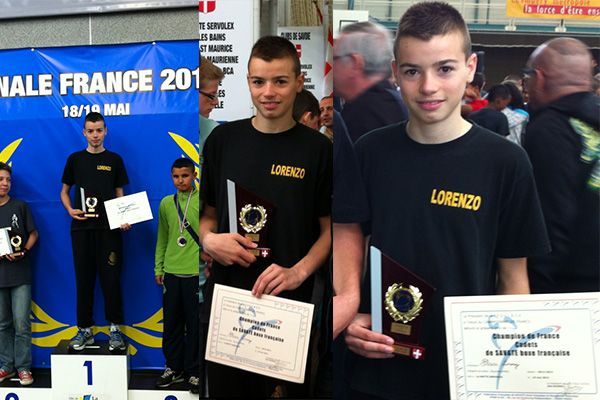 Lorenzo Place champion de France cadets 2013