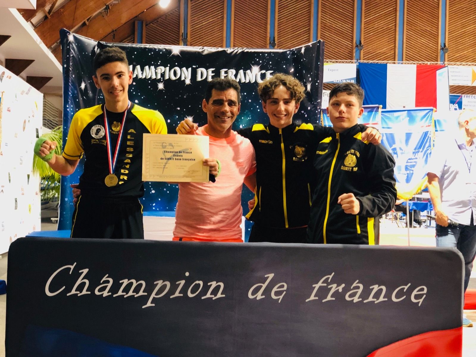 3 titres de champion de France chez les jeunes
