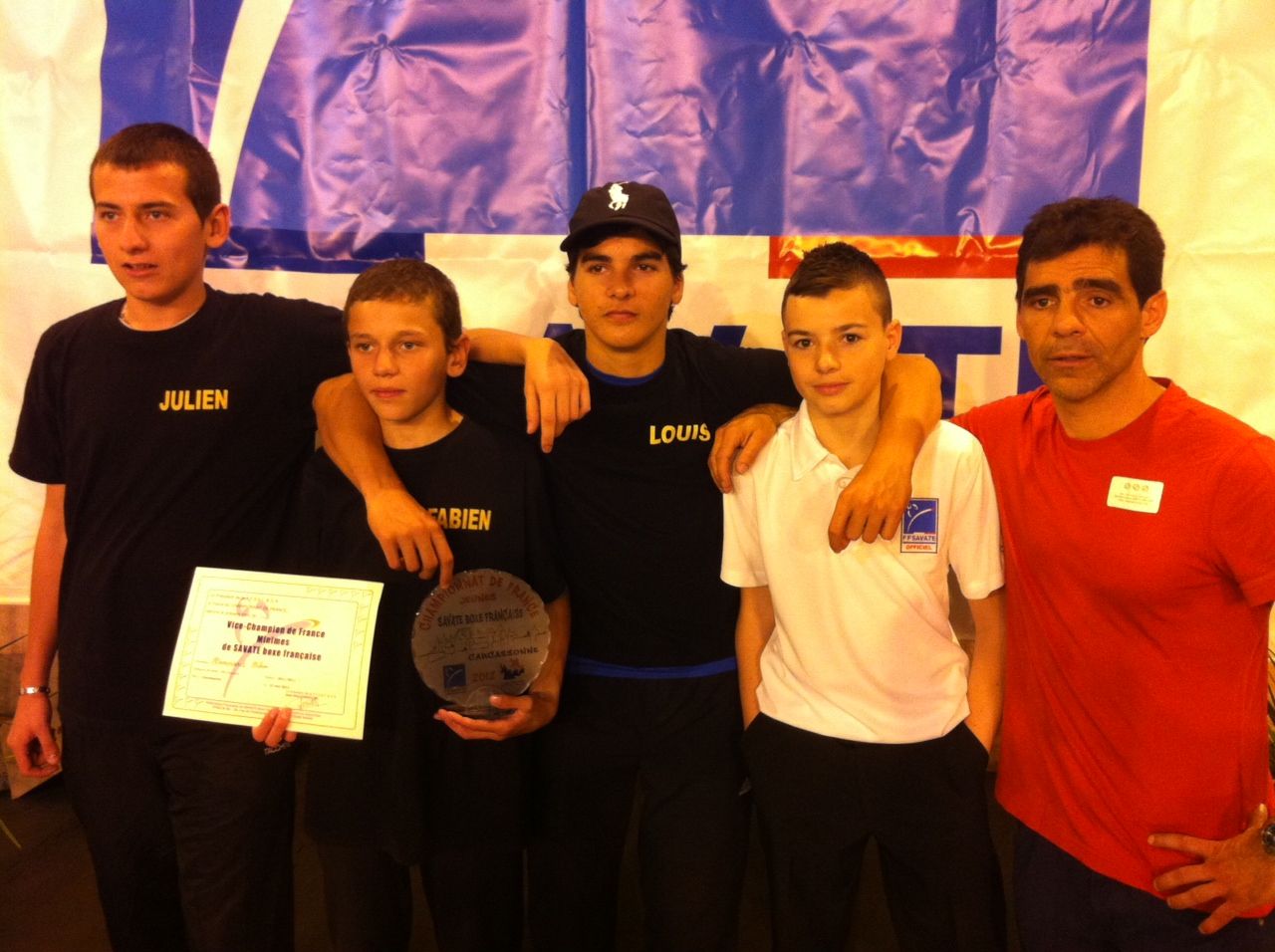 Fabien sur le podium des championnats de france