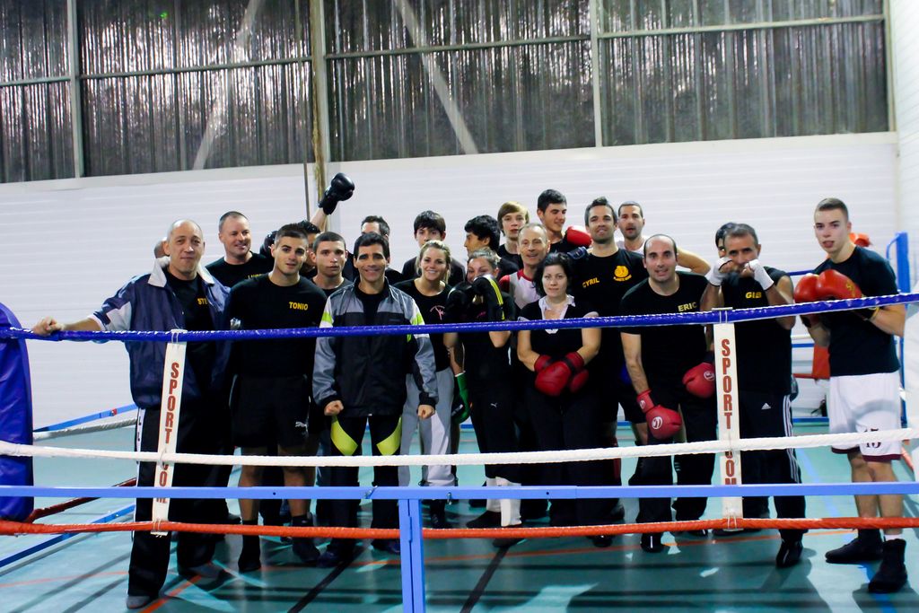 Séance photos pendant l'entrainement