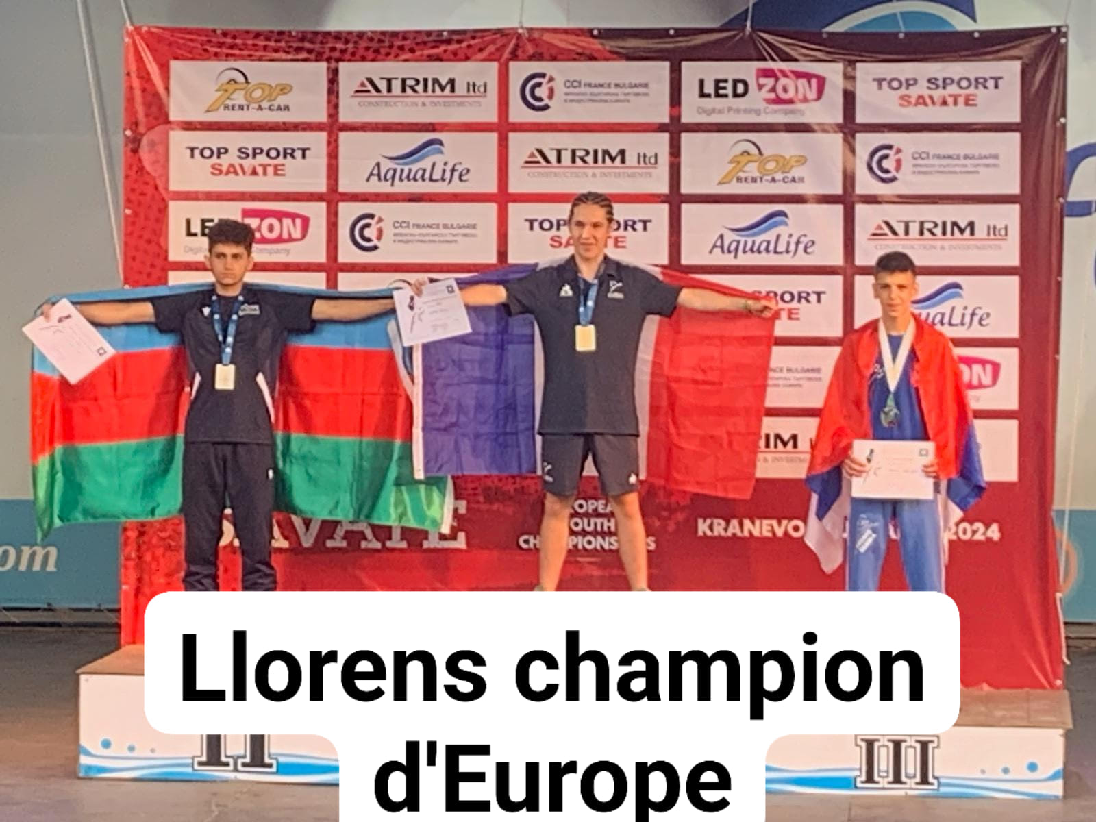 Llorens termine sa saison en devenant champion d’Europe Jeune 🇪🇺🥊