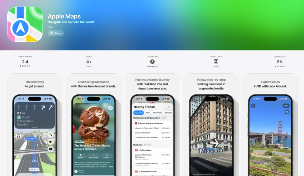 Apple Maps for China travel