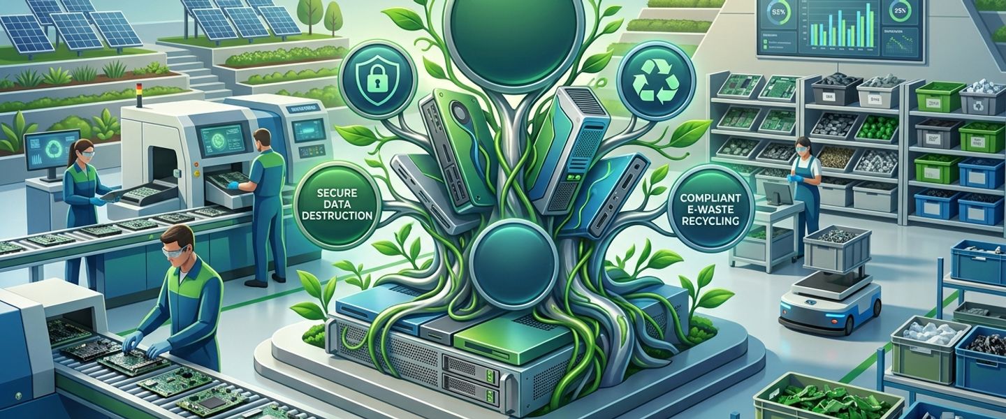 How Our Recycled E-Waste Process Ensures Data Security and Environmental Standards