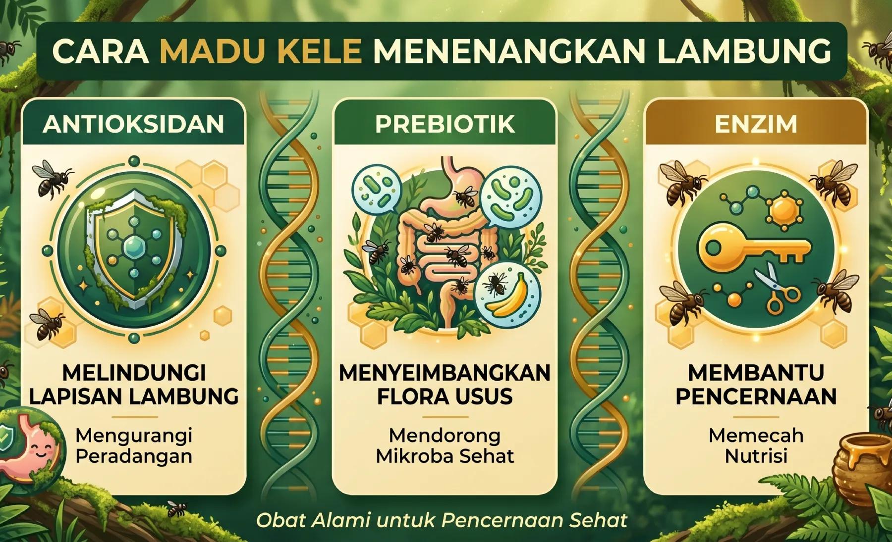manfaat madu kele kele untuk asam lambung dan radang
