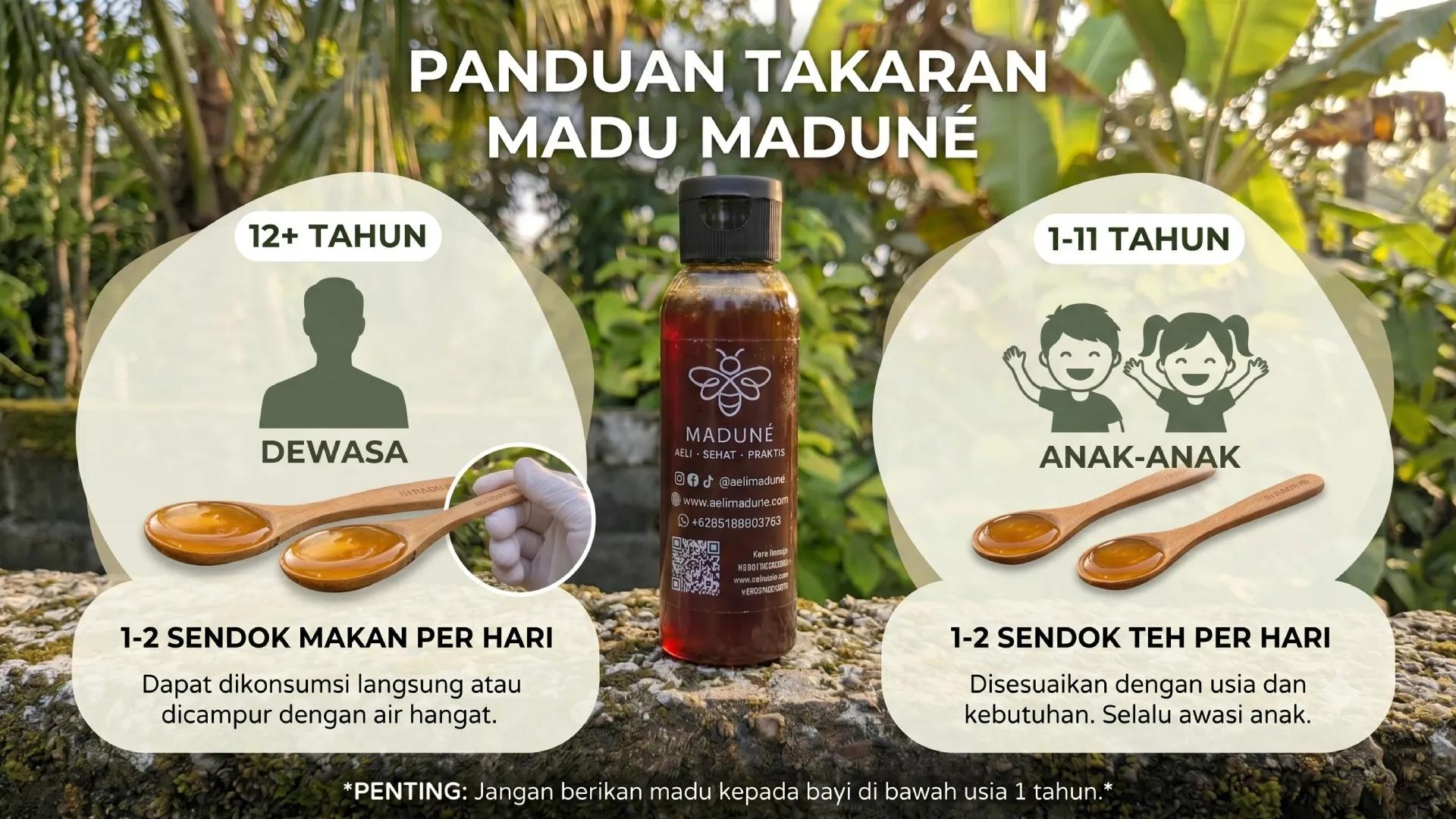 dosis madu trigona untuk anak dan dewasa