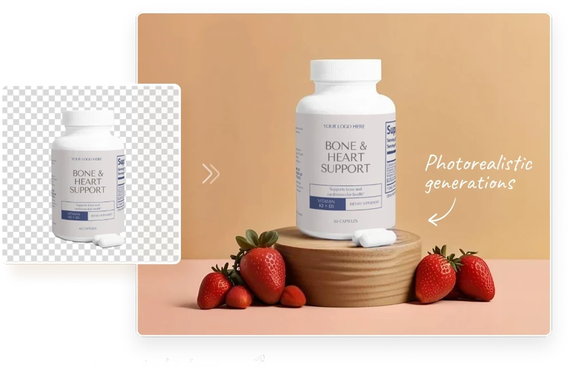 A suppliment brand representing the ecommerce
