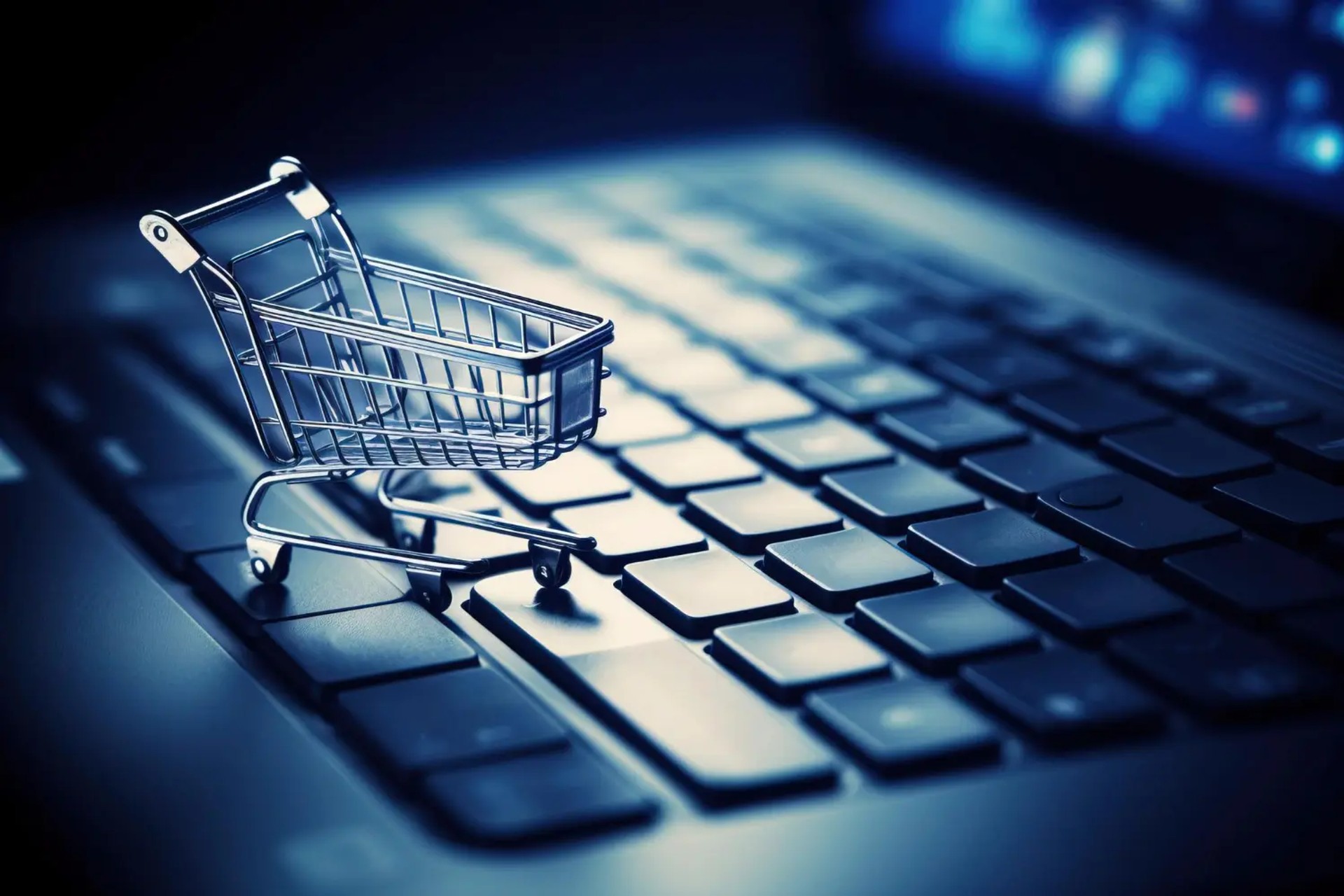 Computer and checkout cart