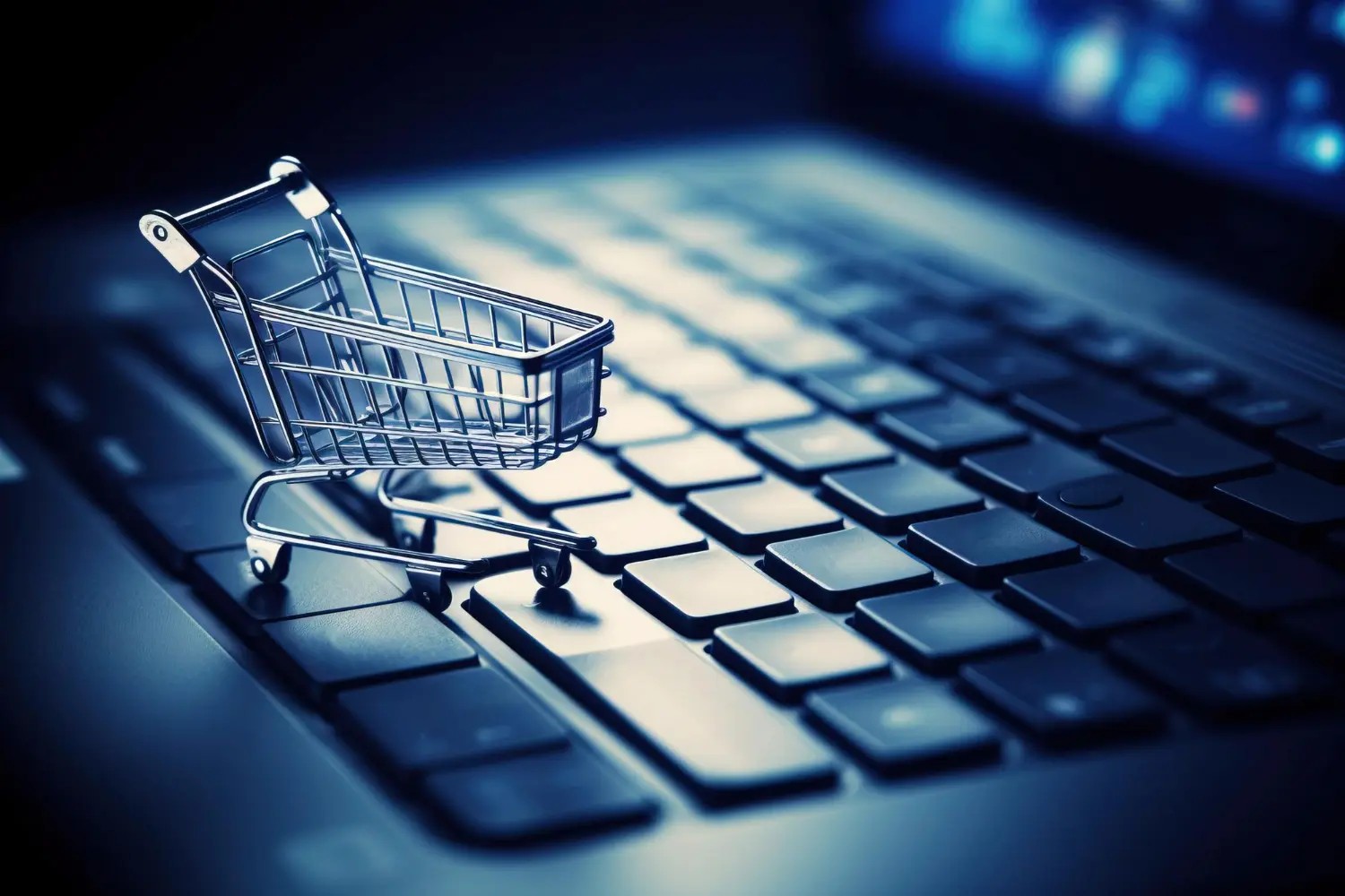 Computer and checkout cart