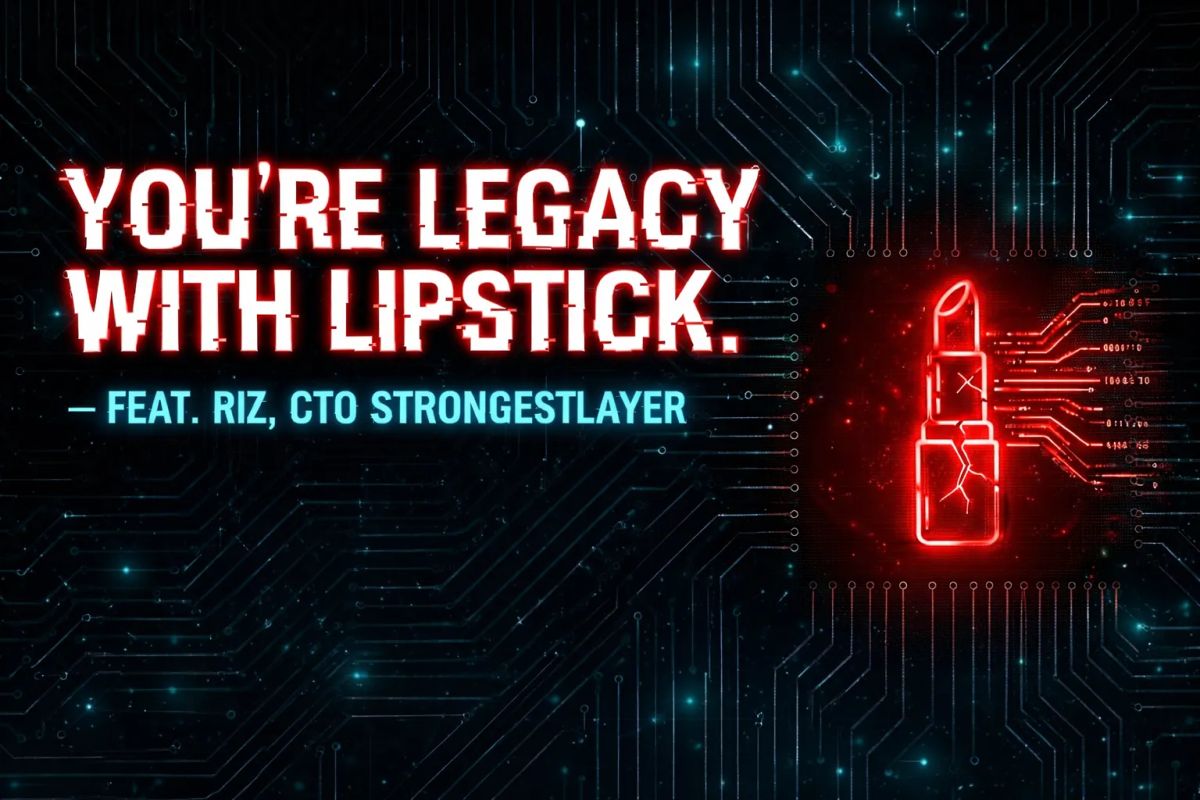 Cover illustration for “Legacy with Lipstick: Why Most "AI Security" Will Fail in 2026 (Feat. CTO Riz)”