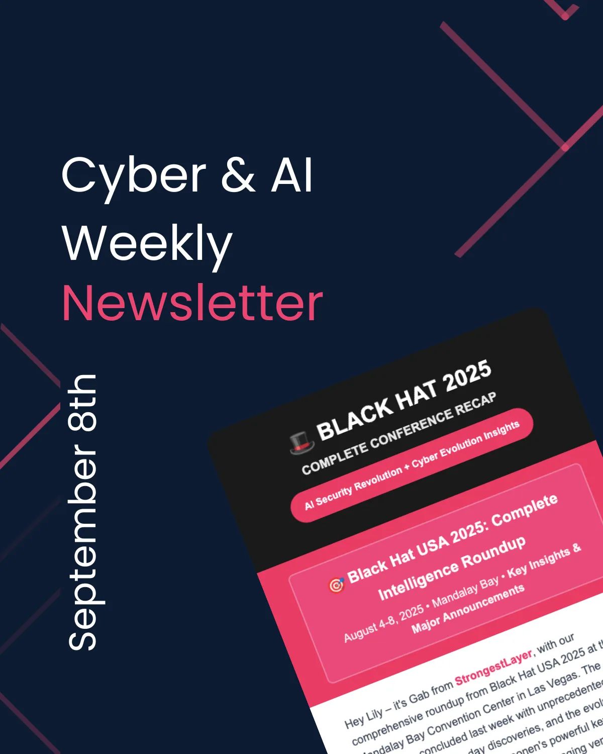 Cover illustration for “Cyber & AI Weekly - September 8th”