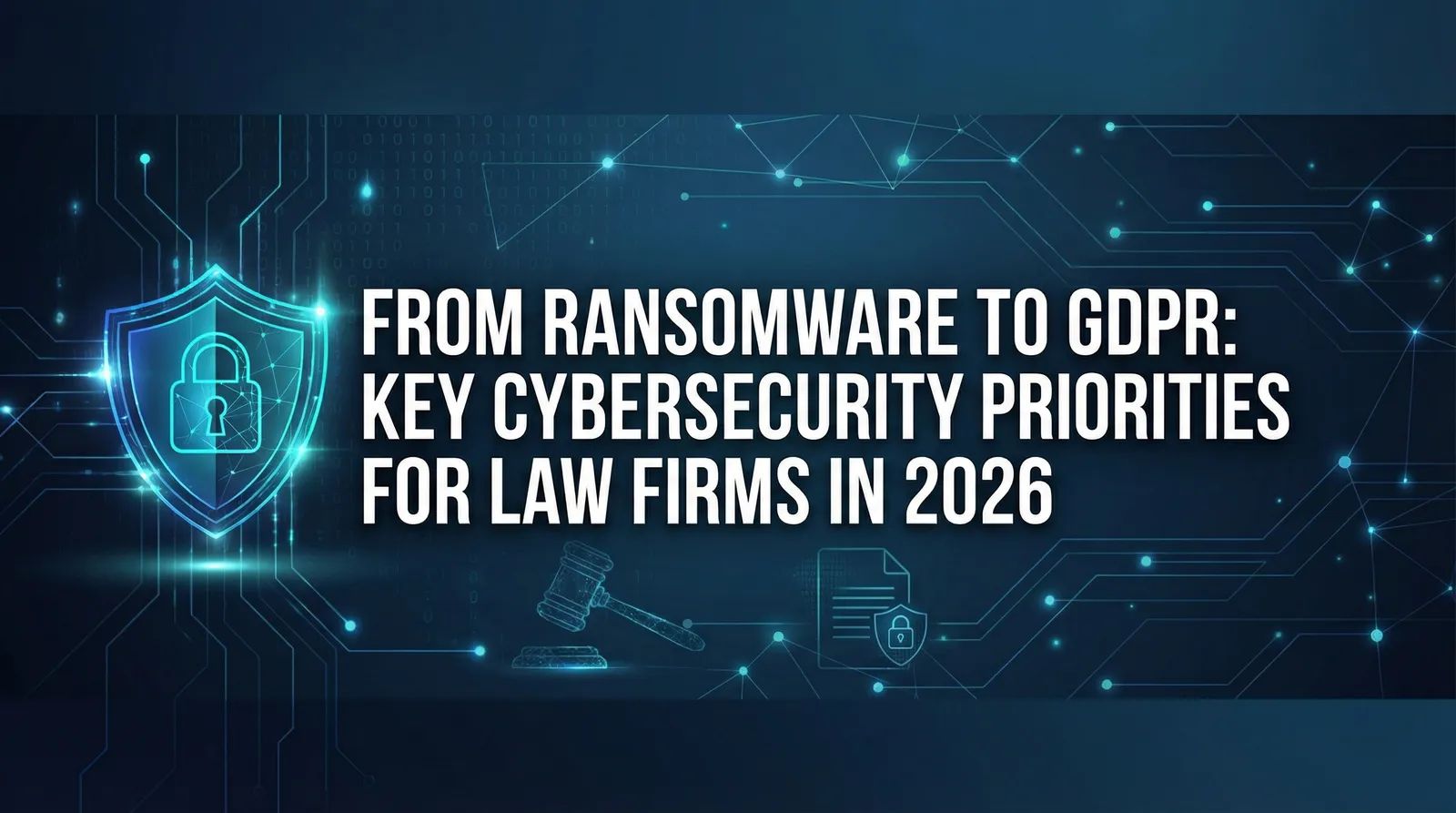 Cover illustration for “From Ransomware to GDPR: Key Cybersecurity Priorities for Law Firms in 2026”