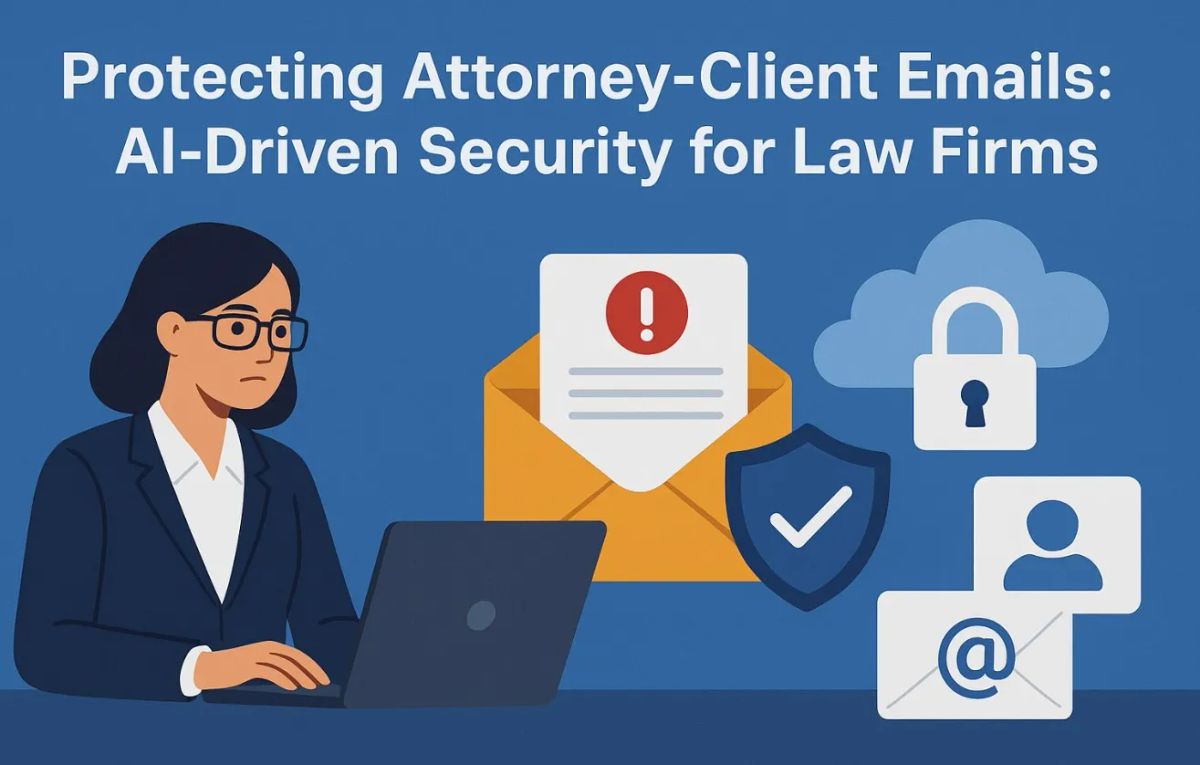 Cover illustration for “Protecting Attorney-Client Emails: AI-Driven Security for Law Firms”