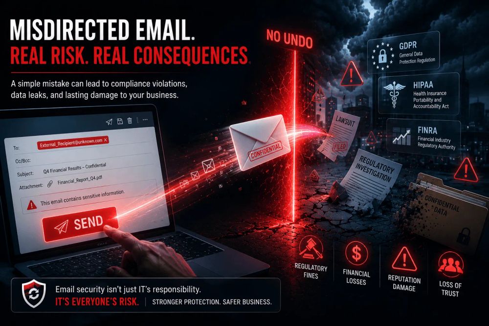 Cover illustration for “The Email You Sent to the Wrong Person Is Now Your Biggest Compliance Risk”