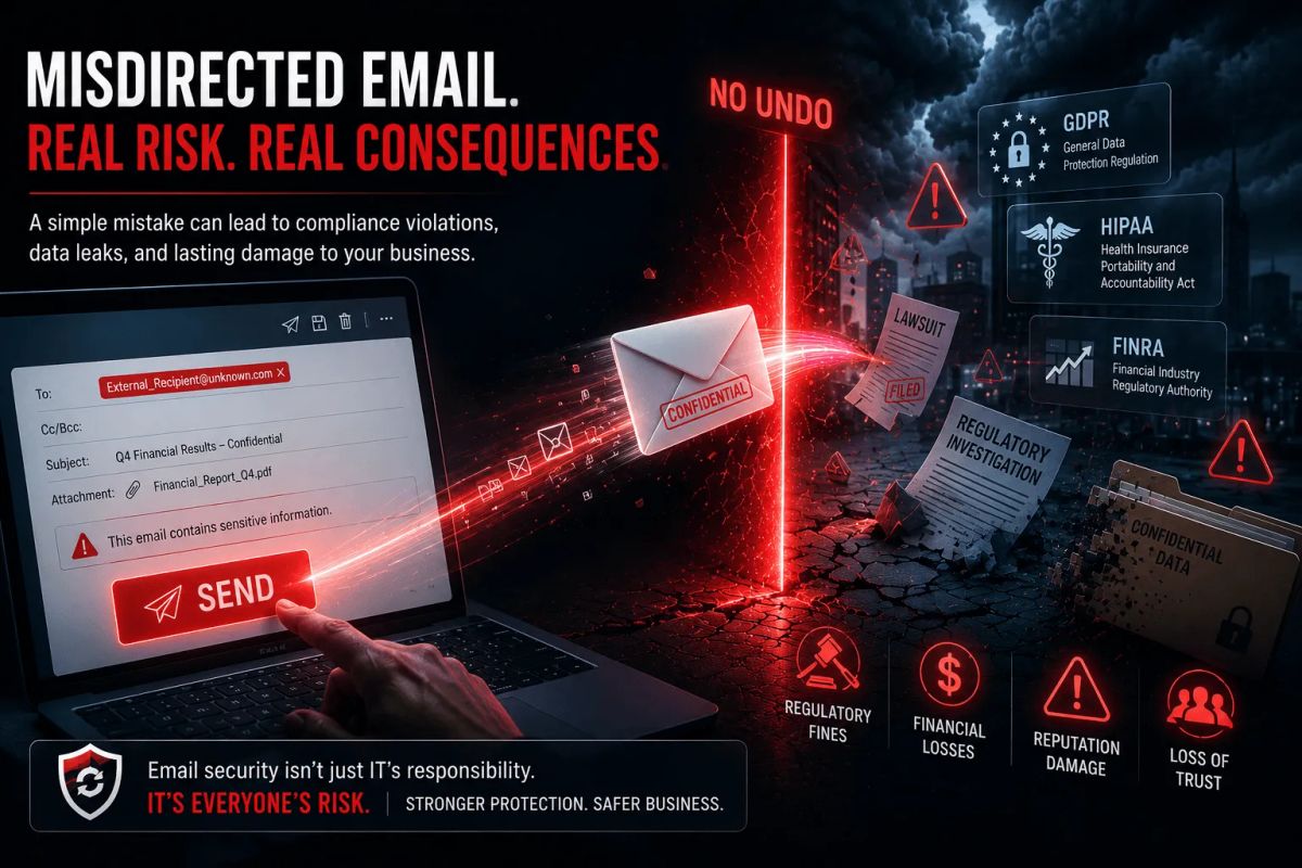 Cover illustration for “The Email You Sent to the Wrong Person Is Now Your Biggest Compliance Risk”