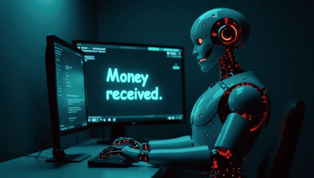 Cover illustration for “The Silent Epidemic of AI-Powered Financial Scam Networks: How Fraudsters Are Weaponizing Technology”