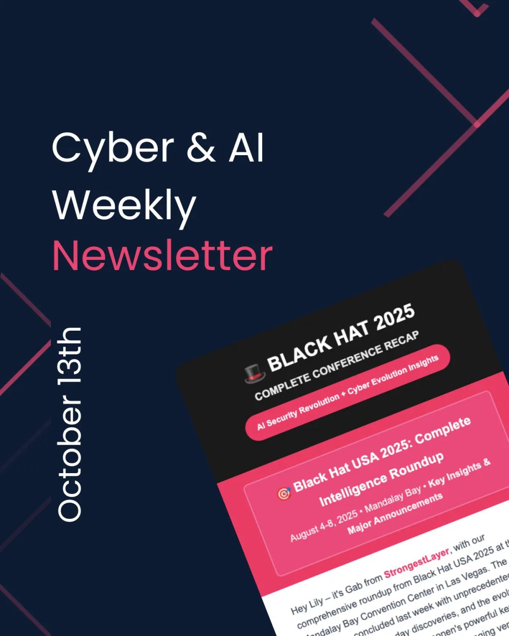 Cover illustration for “Cyber & AI Weekly - October 13th”