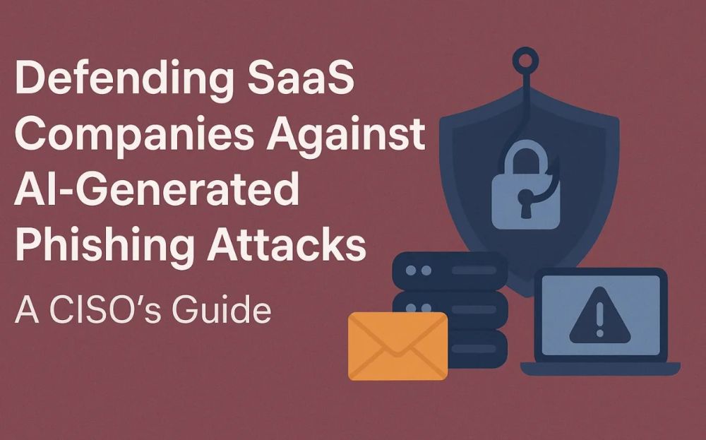 Cover illustration for “Defending SaaS Companies Against AI-Generated Phishing Attacks: A CISO’s Guide”