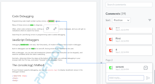 Intuitive commenting