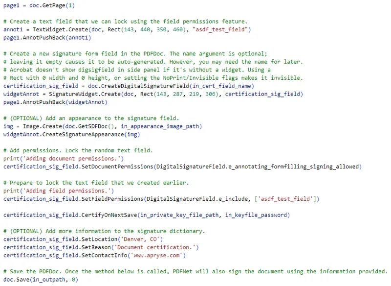 How to Add Digital Signatures Using Apryse Python SDK | Apryse