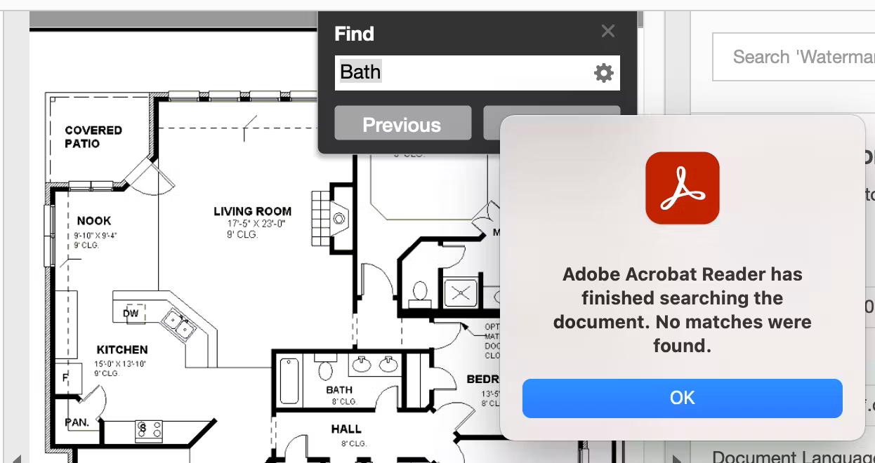 Image of rasterized image with text you can't search