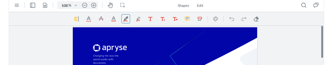 It's easy to update the appearance of WebViewer using the Modular UI