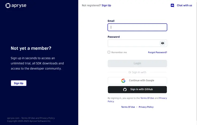 demo login