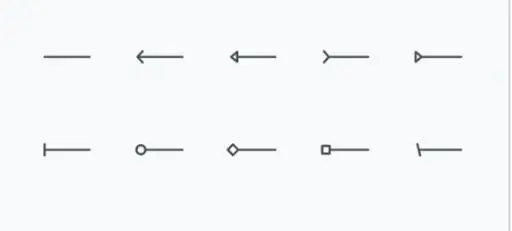 Different line ending shapes