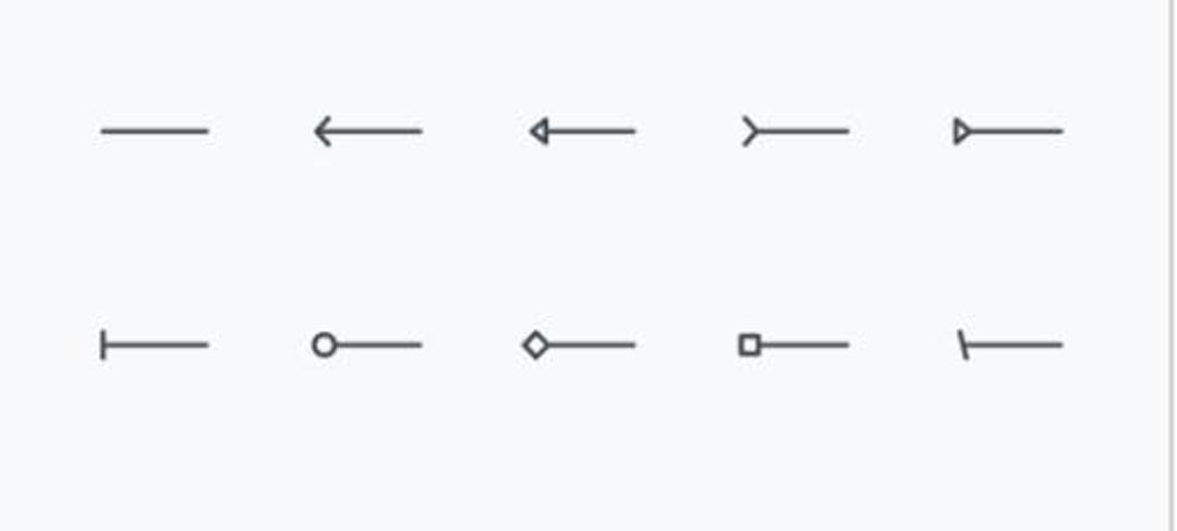 Different line ending shapes
