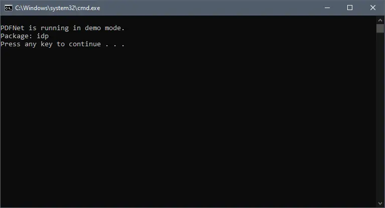 Terminal showing output of running data extraction tests