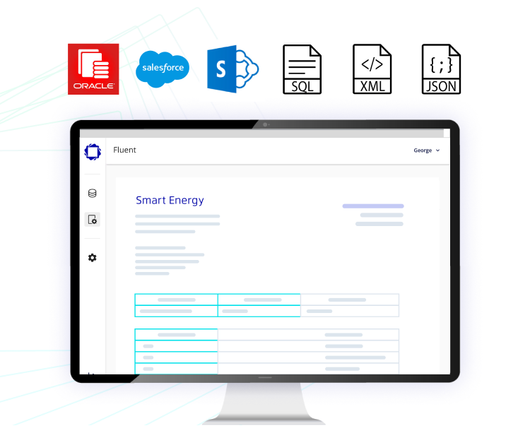 Connect to various data sources securely and generate powerful documents. 