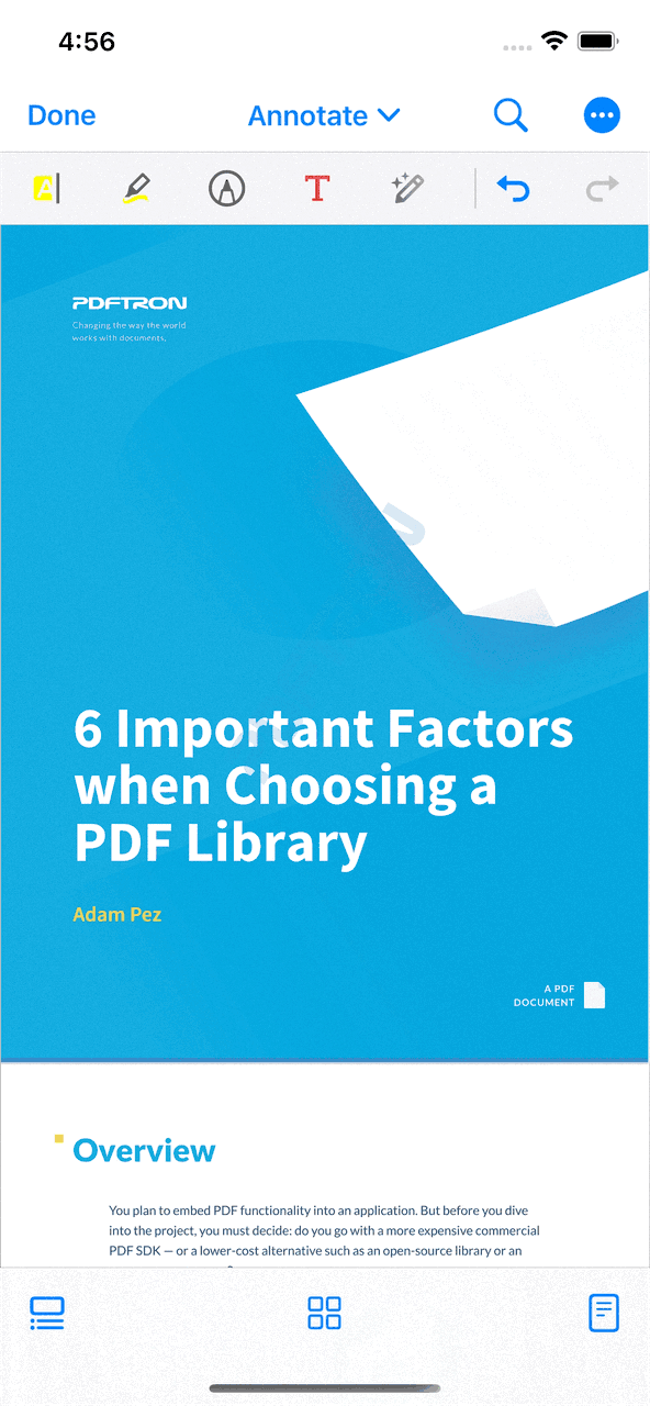 PDF, Word, Excel, and PowerPoint Viewer in Flutter on iOS