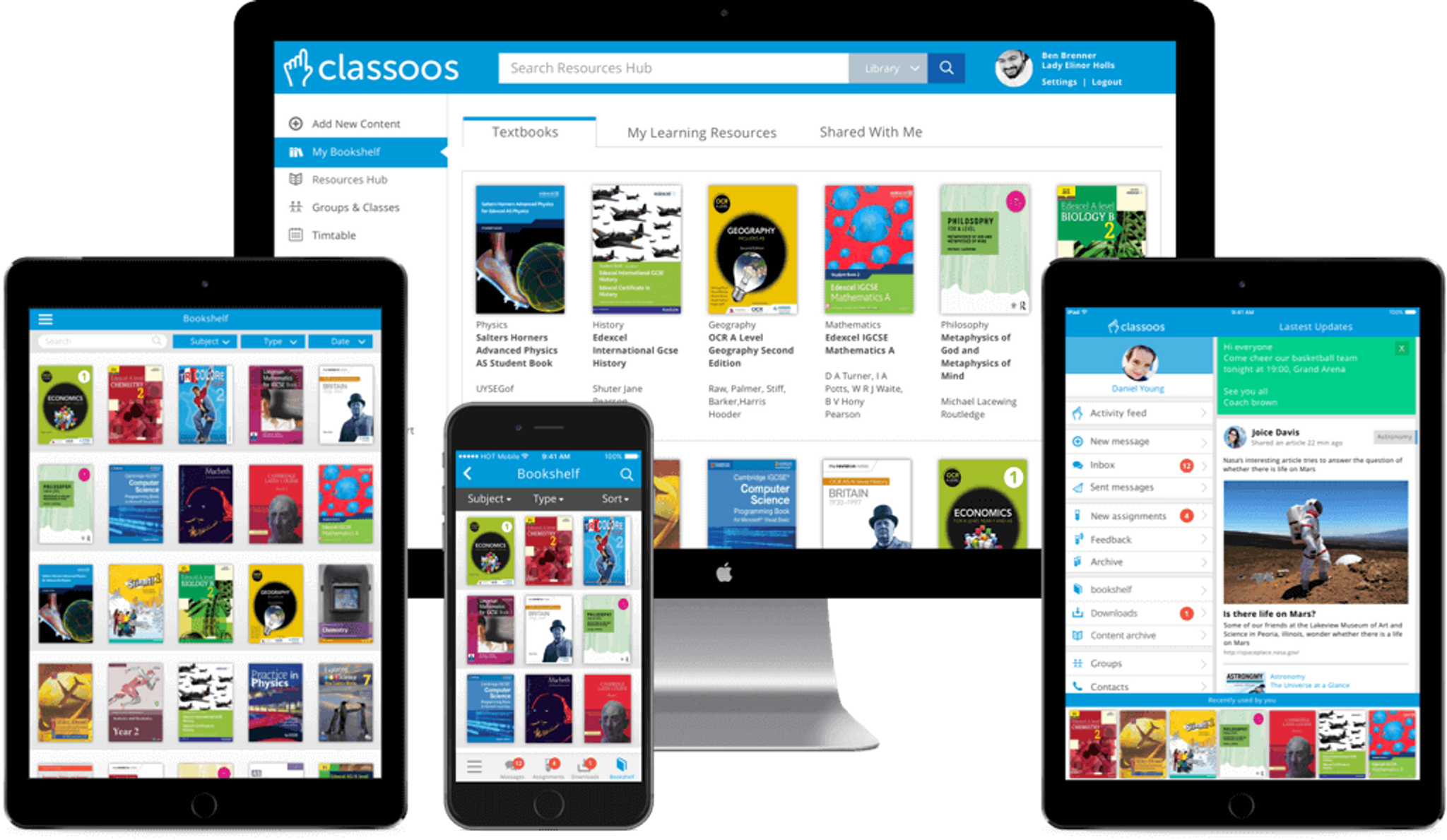 Kalsefer’s all-in-one learning platform and Digital Textbook Service, classoos™, has made K-12 textbooks totally digital and on-demand