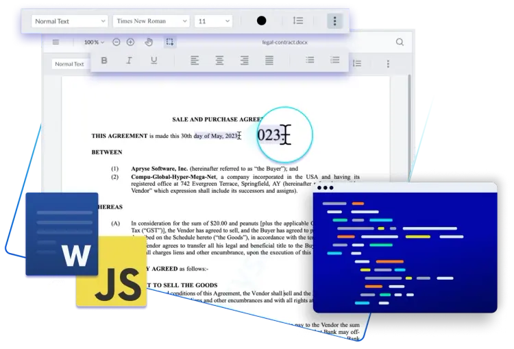 WebViewer: JavaScript DOCX Editor SDK | Apryse