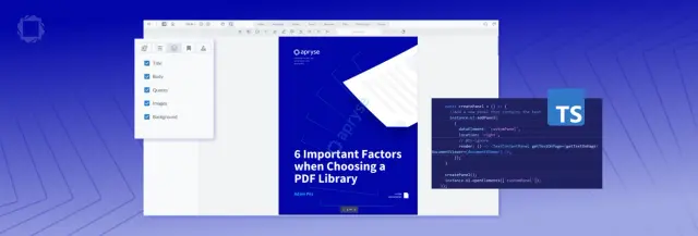 Adding a Custom Panel to WebViewer using TypeScript