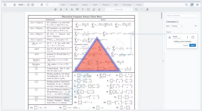 Image of a custom triangle shape tool