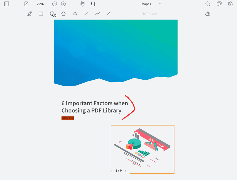 With 7.3, we introduced a new design of the annotation selection box for an even better user experience.